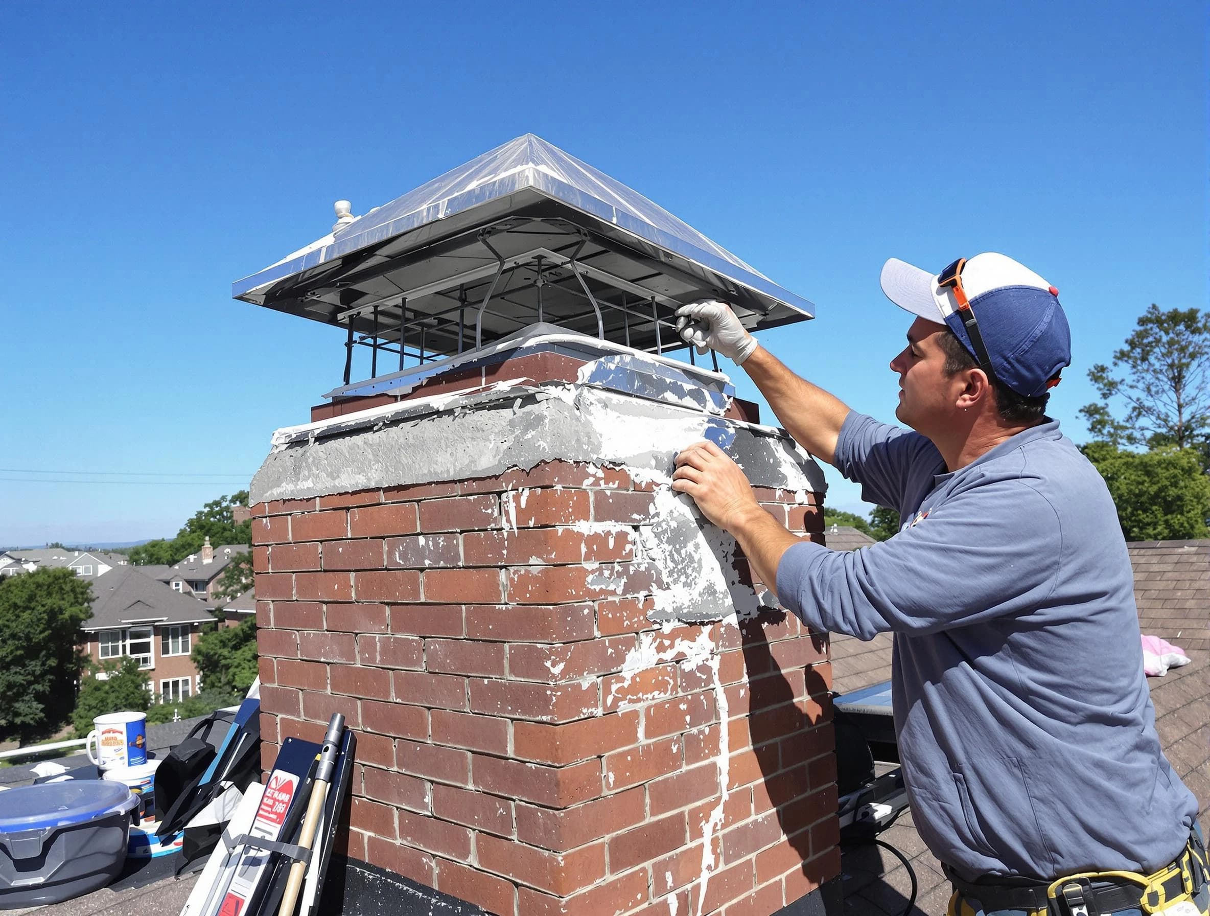Chimney Crown Services service in Oneonta, AL